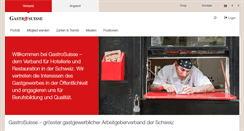 Desktop Screenshot of gastrosuisse.ch